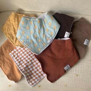 Copper Pearl Bandana Bibs